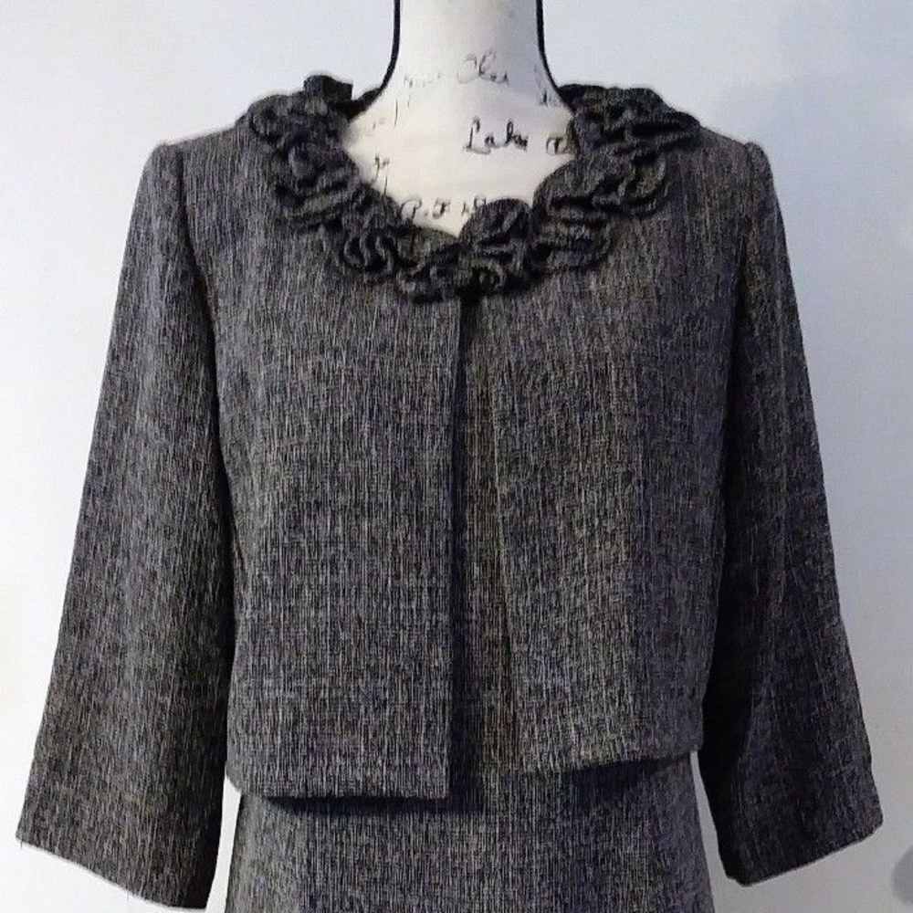 2pc Heathered Gray Dress